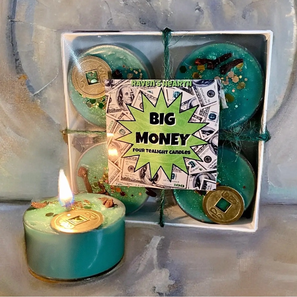 Big Money Tealight Candles | Manifestation | Vegan